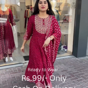 Graceful Mirror-Work Kurta Set – Multi-Color Options Available