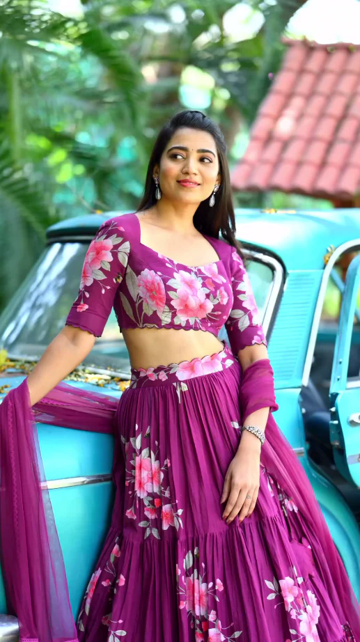 The Beauty Of Blossoms In This Floral Wonder Lehenga Choli - Image 3