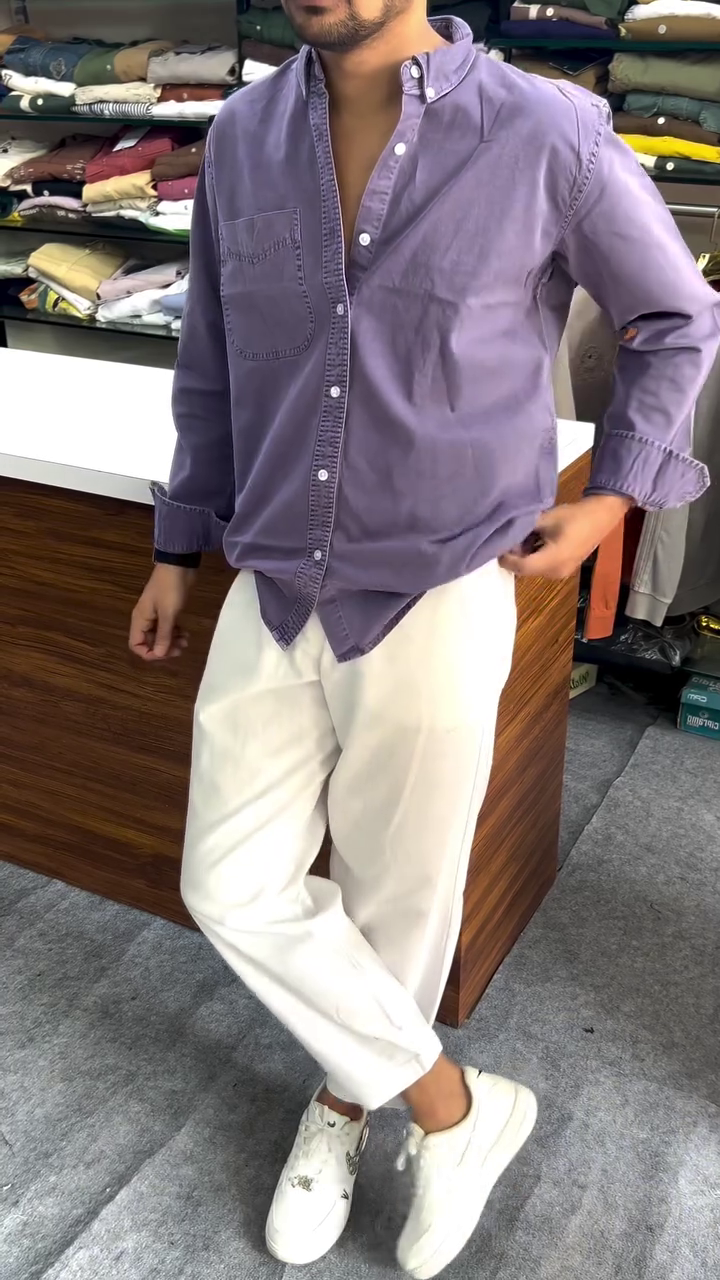 Scarlet Drift Casual Shirt πΊπ | Cloudwalk Contrast Edition - Image 2