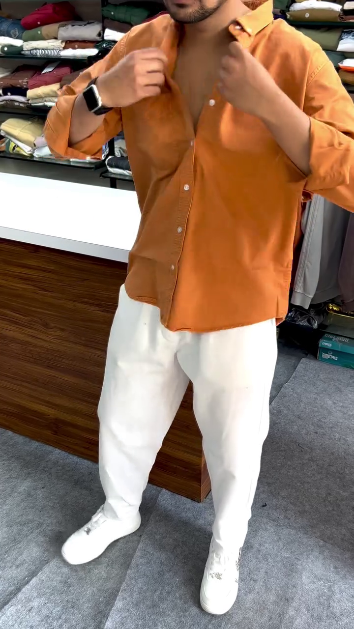 Scarlet Drift Casual Shirt πΊπ | Cloudwalk Contrast Edition - Image 5