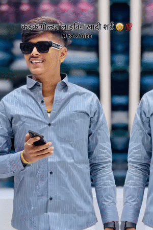 Skyline Stripe Khadi Shirt 💙🕶️ | Urban Calm Edition