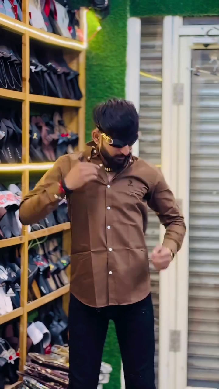 Slate Luxe Button-Up Shirt 🌫️🕶️ | Footwear Lounge Edition - Image 7