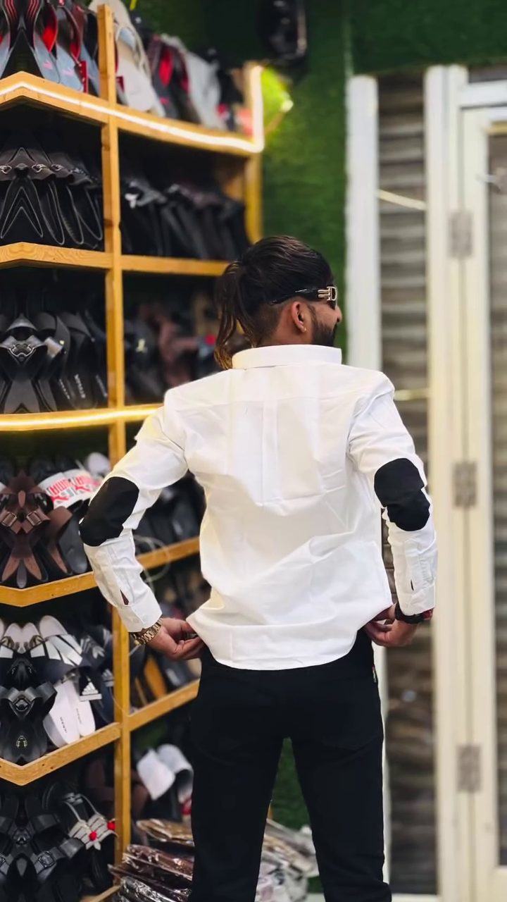 Slate Luxe Button-Up Shirt 🌫️🕶️ | Footwear Lounge Edition - Image 2