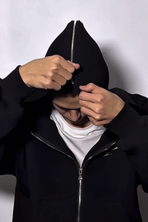 Zipperverse Dual-Hood Hoodie ⚫🧥 | Modular Mystery Edition
