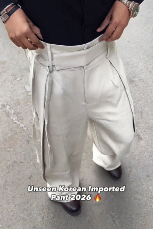 Creamwave Layered Statement Pants 🤍🧩 | Seoul Street Edition