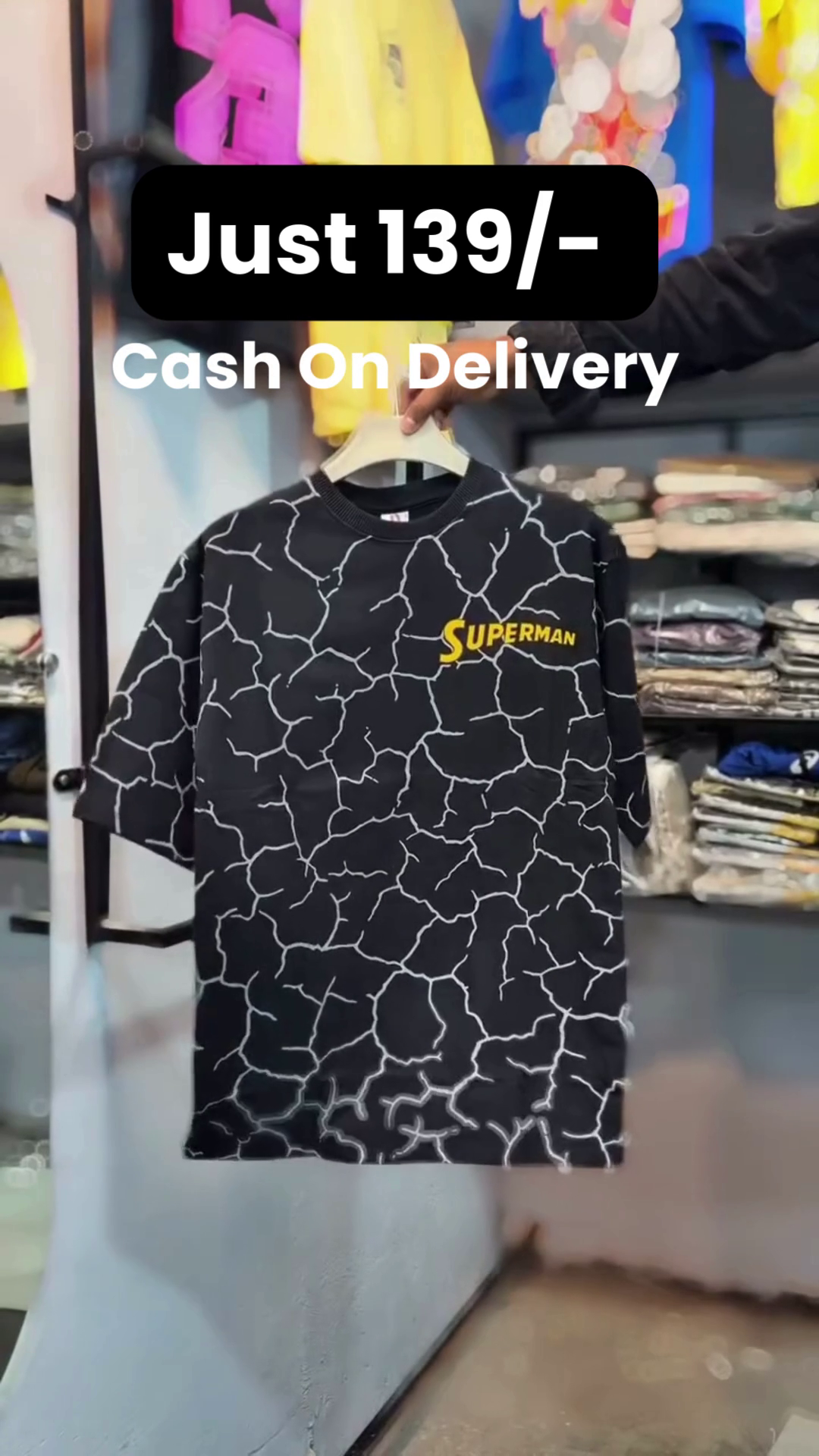 Haunted Graphic White T-Shirt π with Bold Black Typography π€ + Spooky Orange & Black Hands ποΈπ§‘ - Image 5