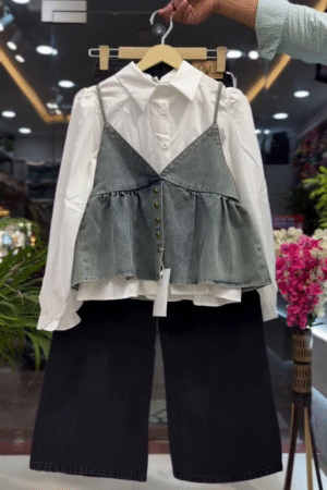 Embroidered Straight Kurta Set with Matching Dupatta